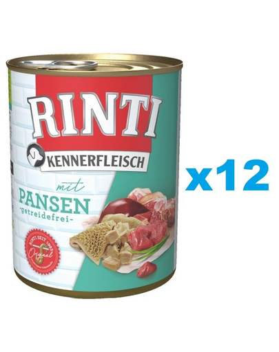 RINTI Kennerfleisch Rumen conserve hrana caine 12x400 g rumen