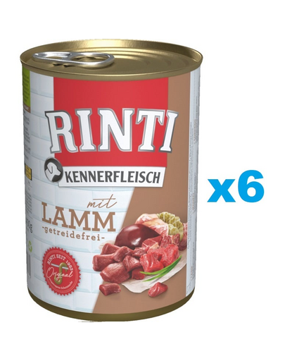 RINTI Kennerfleisch Lamb cu miel 6x800 g hrana caine