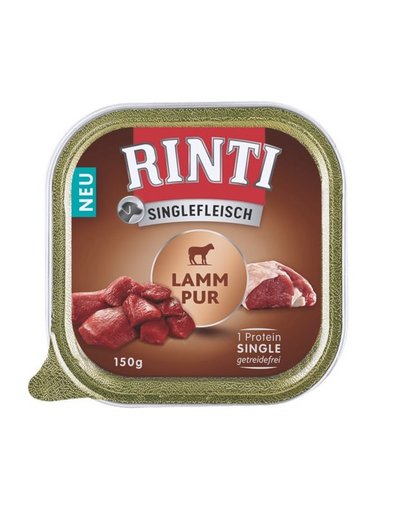 RINTI Singlefleisch Lamb conserve cu miel 20x150g pentru caine