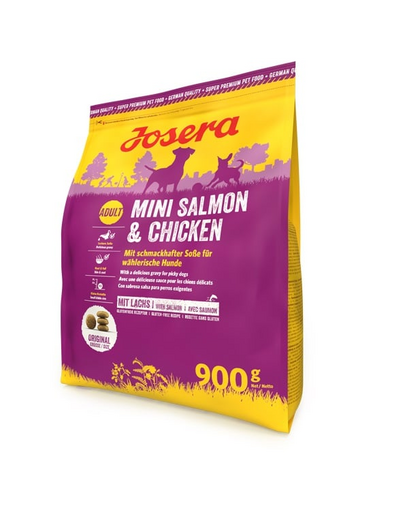 JOSERA Mini Salmon&Chicken 900g pentru câini adulți de talie mică