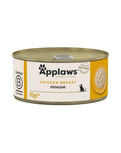 APPLAWS Cat Mousse Tin conserva pentru pisici, cu pui 70g