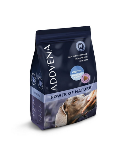 ADDVENA Power of Nature Sensitive medium&large 2,5 kg hrana uscata pentru caini sensibili, cu miel