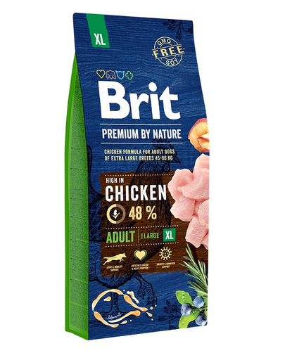 BRIT Premium By Nature Adult Extra Large XL Hrana uscata pentru caini adulti de talie foarte mare 15 kg