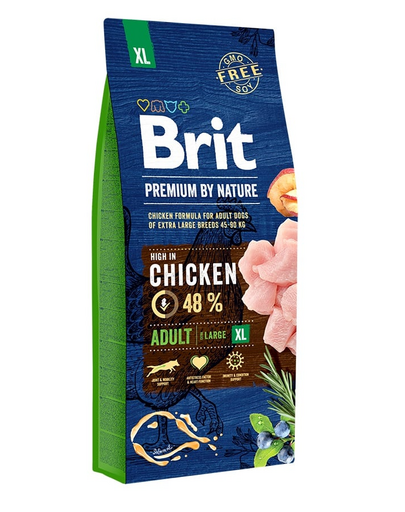 BRIT Premium By Nature Adult Extra Large XL Hrana uscata pentru caini adulti de talie foarte mare 15 kg