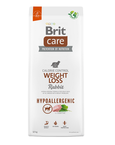 BRIT Care Hypoallergenic Weight Loss Hrana caini adulti supraponderabili, cu iepure 12 kg