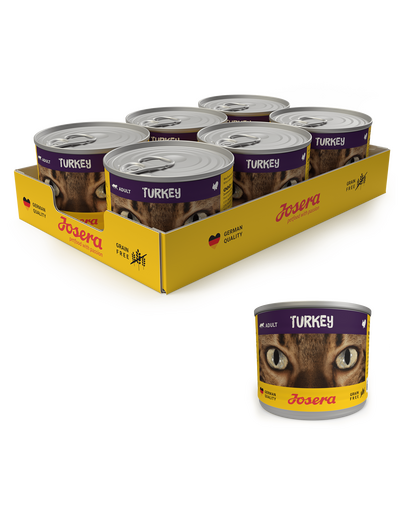 JOSERA Cat conserva hrana pisici 200g 6+1 GRATIS din curcan