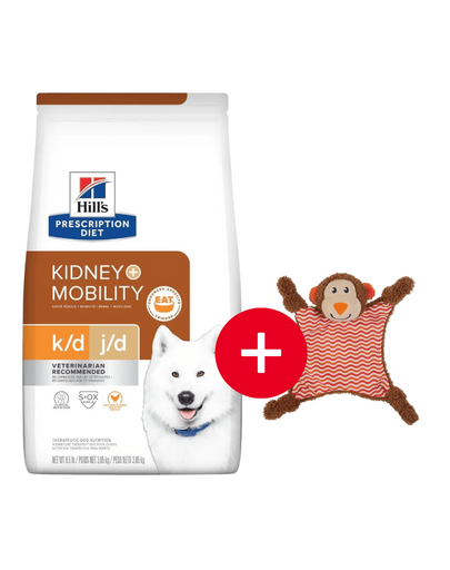 HILL\'S Prescription Diet k/d + Kidney and Mobility 12 kg + jucarie GRATIS