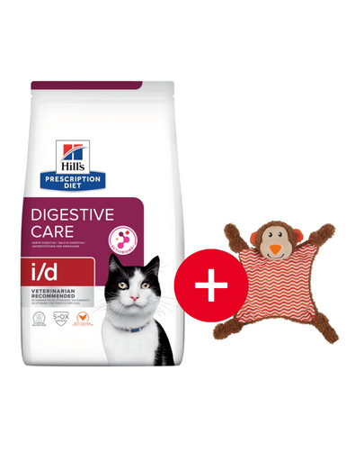 HILL\'S Prescription Diet Feline Digestive Care i/d 8 kg hrana pisici cu boli digestive + jucarie GRATIS