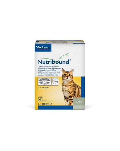 VIRBAC Nutribound 3x150 ml solutie orala pisici in convalescenta