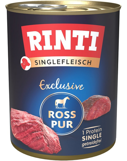 RINTI Singlefleisch Exclusive Horse Pure carne de cal monoproteina hrana caine 800 g