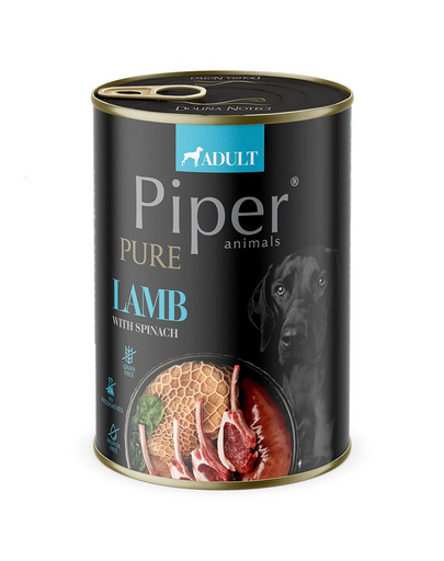 PIPER Pure miel cu spanac 400g hrana umeda pentru caini