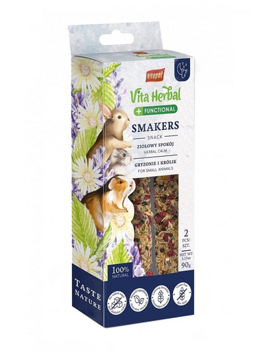 VITAPOL Vita Herbal Functional Smakers Gustare pe baza de plante pentru rozatoare 90 g