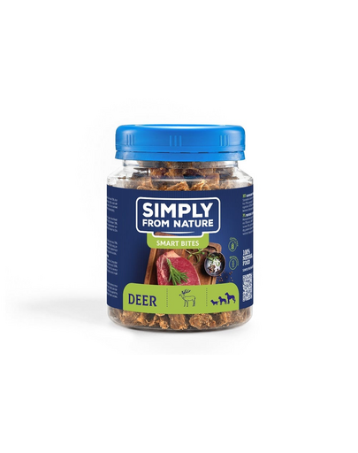 SIMPLY FROM NATURE Smart Bites Recompensa din cerb, pentru caini 130 g