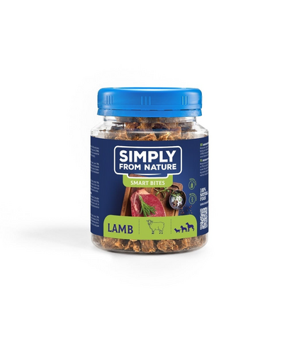 SIMPLY FROM NATURE Smart Bites Snack dresaj caini, cu miel 130 g