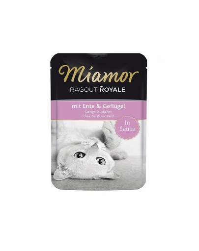 MIAMOR Ragout Royale rata cu pui in sos, plic hrana pisica 100 g