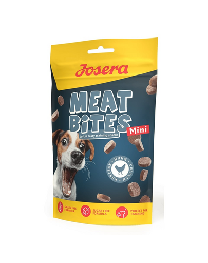 JOSERA Meat Bites Mini Chicken recompensa caine rasa mica 70g cu pui