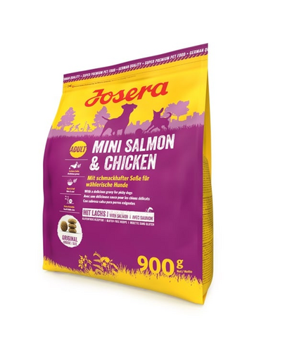 JOSERA Mini Salmon&Chicken 900g pentru câini adulți de talie mică