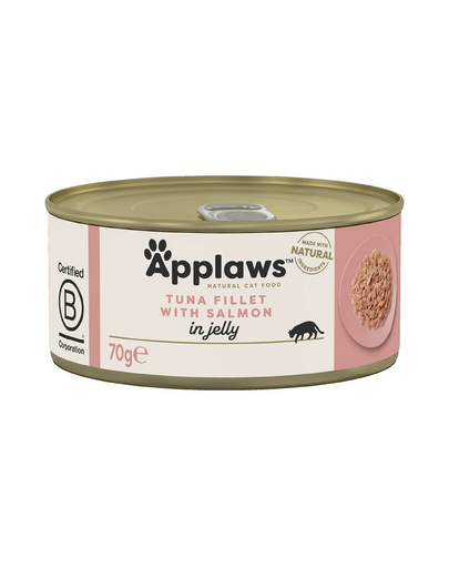 APPLAWS Cat Tuna Fillet & Salmon in Jelly hrana umeda pentru pisica adulta, cu ton si somon 70g