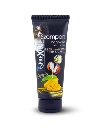 FREXIN Sampon pentru caini 2in1 cu balsam, jojoba si mango 220 g