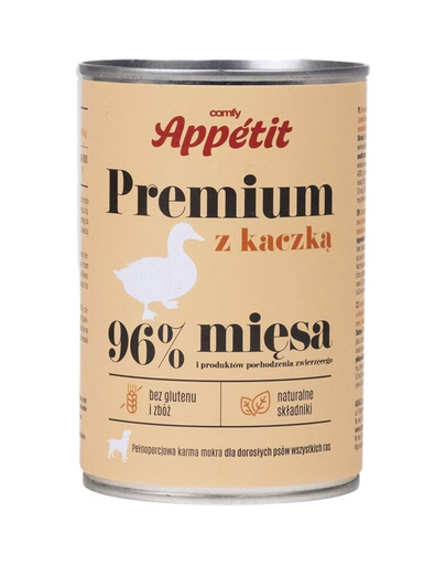 COMFY APPETIT PREMIUM Mancare umeda pentru caini, cu rata 400 g