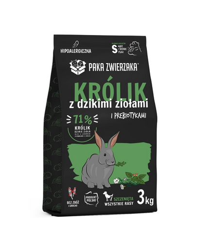 PAKA ZWIERZAKA Seventh Heaven Mancare uscata pentru catelusi cu iepure si ierburi salbatice S 3kg