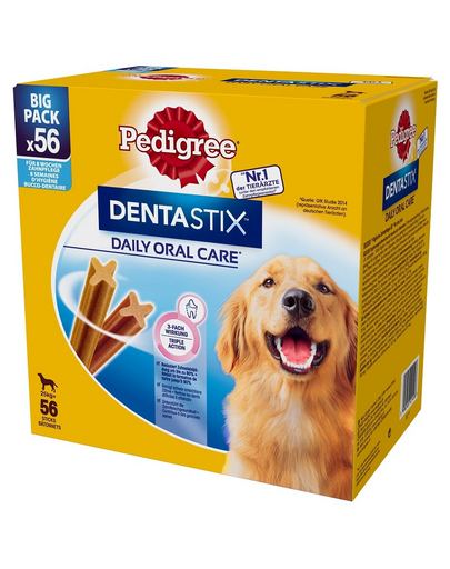 PEDIGREE Dentastix (rase mari) recompense dentare caini 56 buc (8x270g)