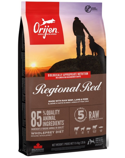 ORIJEN Regional Red 11.4 kg hrana uscata pentru caini de toate rasele, varstele