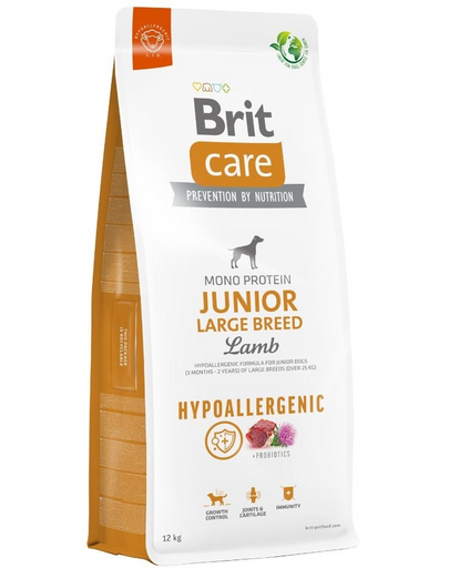 BRIT Care Hypoallergenic Junior Large Breed Hrana uscata catei talie mare, cu miel 12 kg