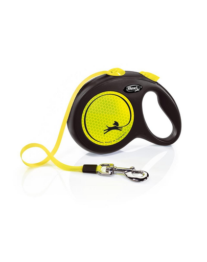 FLEXI New Classic Neon lesa automata pentru caini, marimea L, 5 m