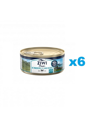 ZIWIPEAK Cat Mackerel&Lamb conserva hrana umeda pisici 6x85 g macrou si miel