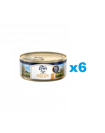 ZIWIPEAK Cat Chicken conserve pisici 6x85 g cu pui