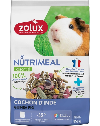 ZOLUX NUTRIMEAL 4 Hrana mixta pentru porcusori de guineea 850 g