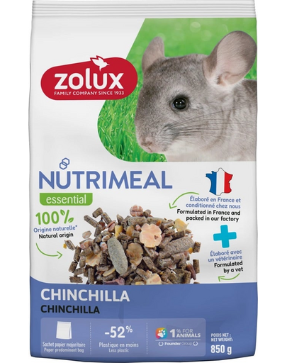 ZOLUX NUTRIMEAL 4 Hrana mixta pentru chinchile 850 g