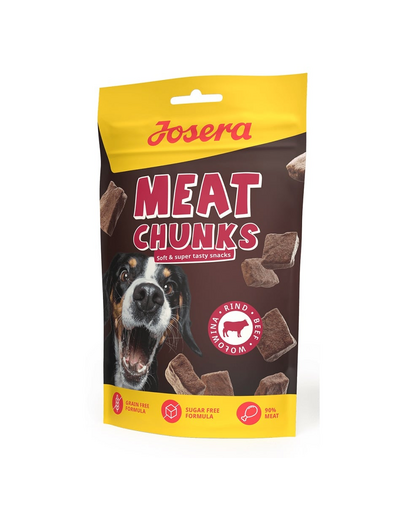 JOSERA Meat Chunks Beef snack pentru caini din vita uscata 70g