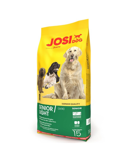 JOSERA JosiDog Senior Light 15 kg hrana caini batrani si mai putin activi