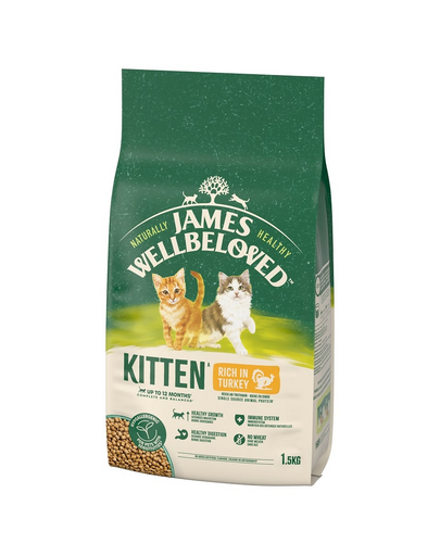 JAMES WELLBELOVED Kitten 1,5 kg hrana completa pentru pisoi