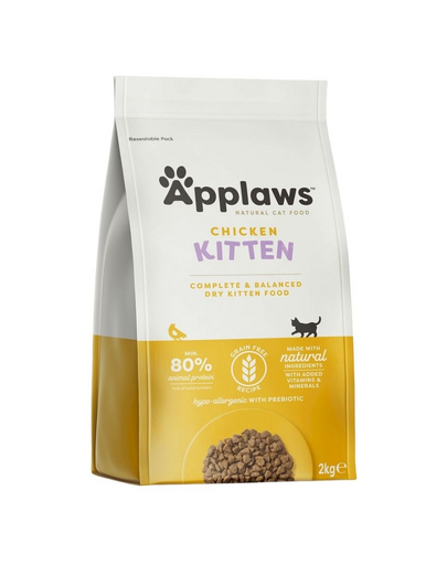 APPLAWS Kitten hrana uscata pentru pui de pisica, cu pui 2 kg