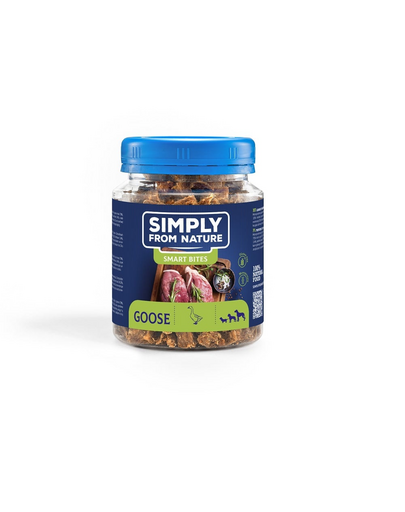 SIMPLY FROM NATURE Smart Bites Snack pentru caini, din gasca 130 g