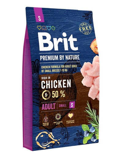 BRIT Premium By Nature Adult Small S Hrana uscata pentru caini adulti de talie mica 8 kg