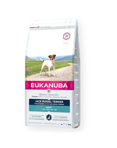 EUKANUBA Breed Specific Jack Russell Terrier Adult Chicken 2 kg hrana caini, cu pui