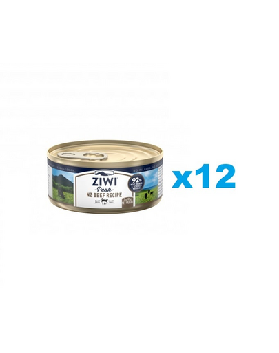 ZIWIPEAK Cat Beef set hrana umeda pisici 12 x 85 g cu vita