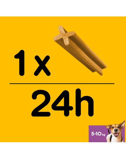 PEDIGREE DentaStix recompensa dentitie caini talie mica 3 buc - 45g