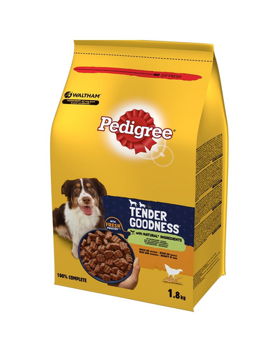 PEDIGREE Tender Goodness 1,8 kg hrana semi-humeda, bogata in carne de pasare, pentru caini adulti