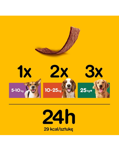 PEDIGREE Schmackos Multi Mix Recompense caini, cu pui, vita si miel 36 g x 30