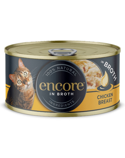 ENCORE Cat piept de pui in sos pentru pisici 16x70g