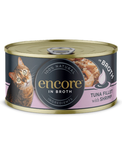 ENCORE Cat file de ton si creveti in sos 16x70g hrana pisici