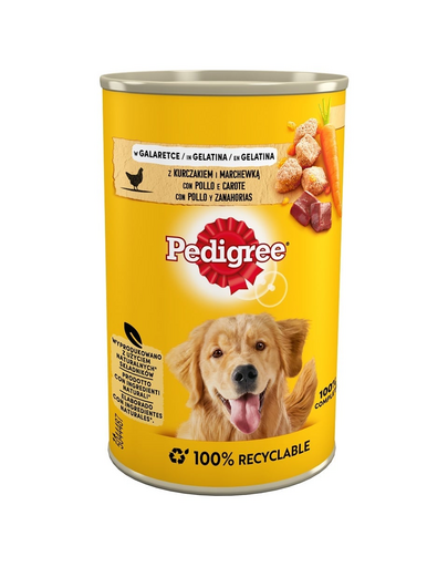 PEDIGREE Conserva hrana caini, cu pui si morcov in aspic 400 g