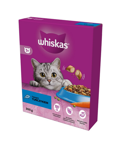 WHISKAS Adult 6x300g hrana uscata pentru pisici, cu ton delicios