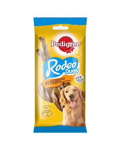 PEDIGREE Rodeo Duos 123g  Batoane caine, cu pui si bacon