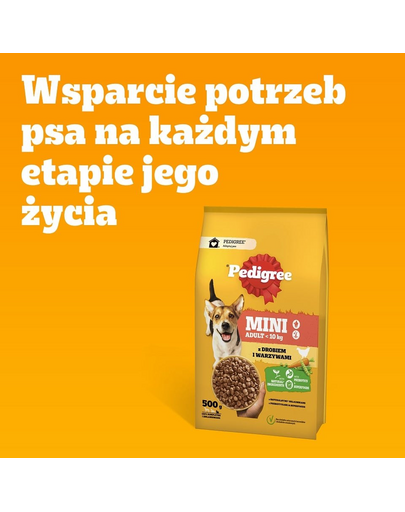 PEDIGREE Adult MINI 2kg carne de pasare si legume hrana uscata caini adulti rase mici